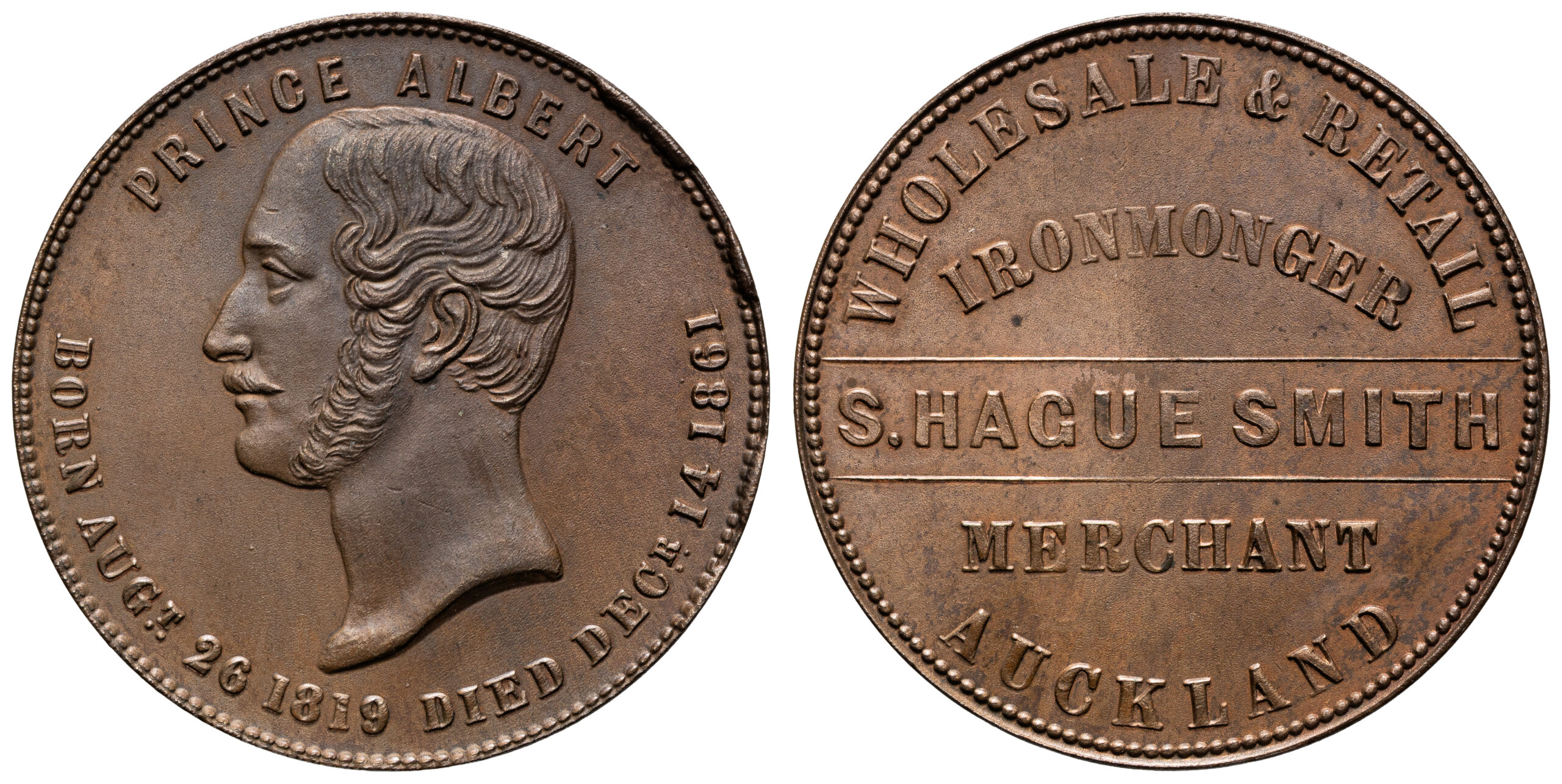 A.246d - Smith, S. Hague, Auckland, NZ, Penny, UNC